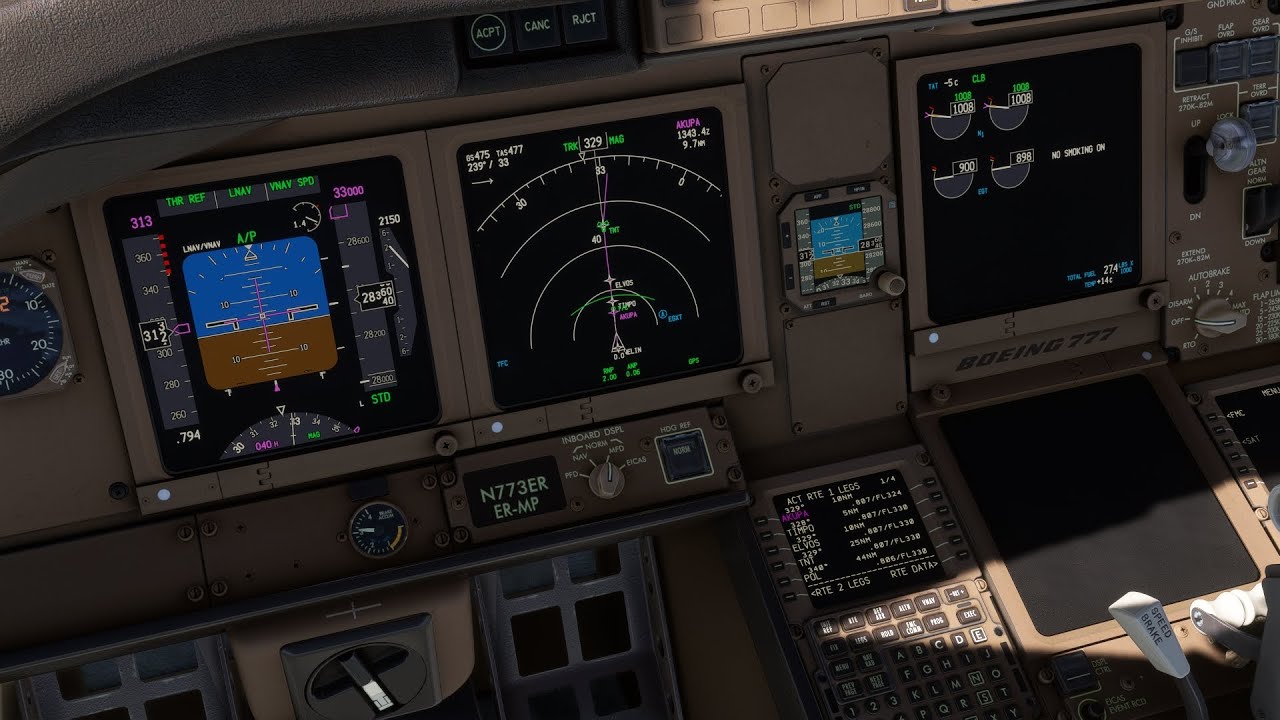 Beginners guide to SimBrief, OFPs, the FMC, MCP and VNAV in the PMDG Boeing 777 in Flight Simulator