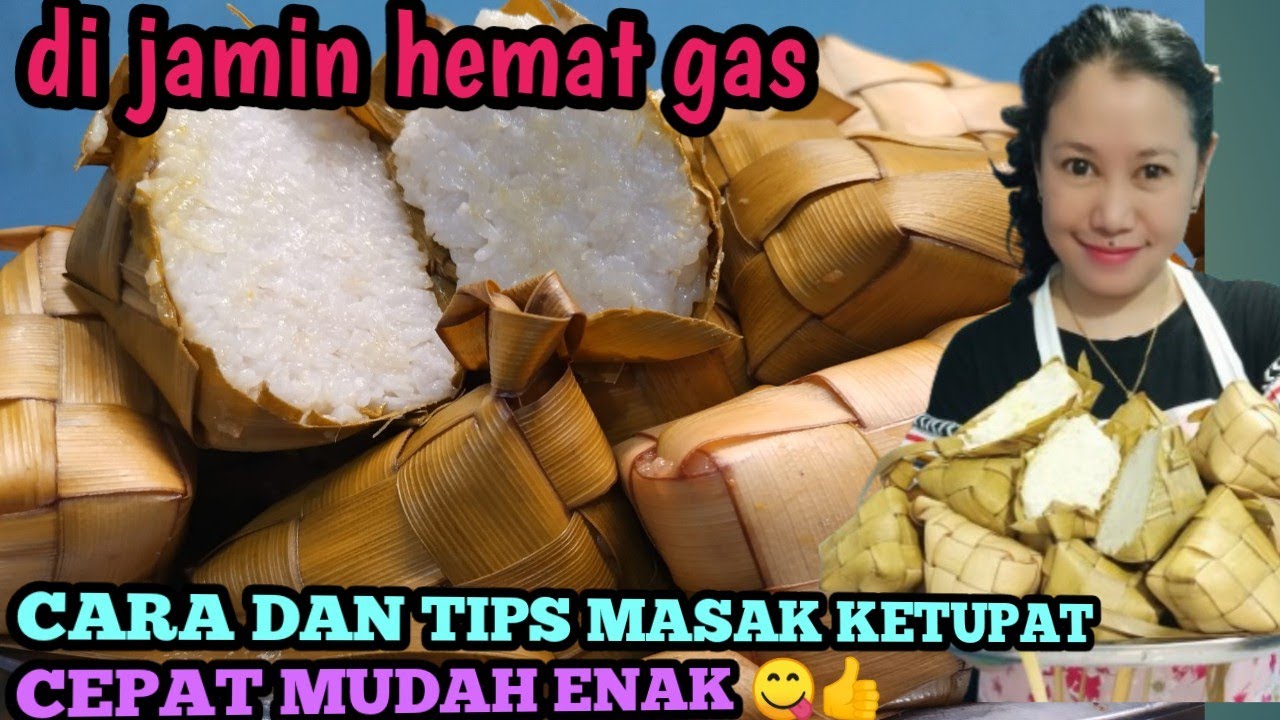 Cara dan tips mudah masak ketupat pakai panci presto