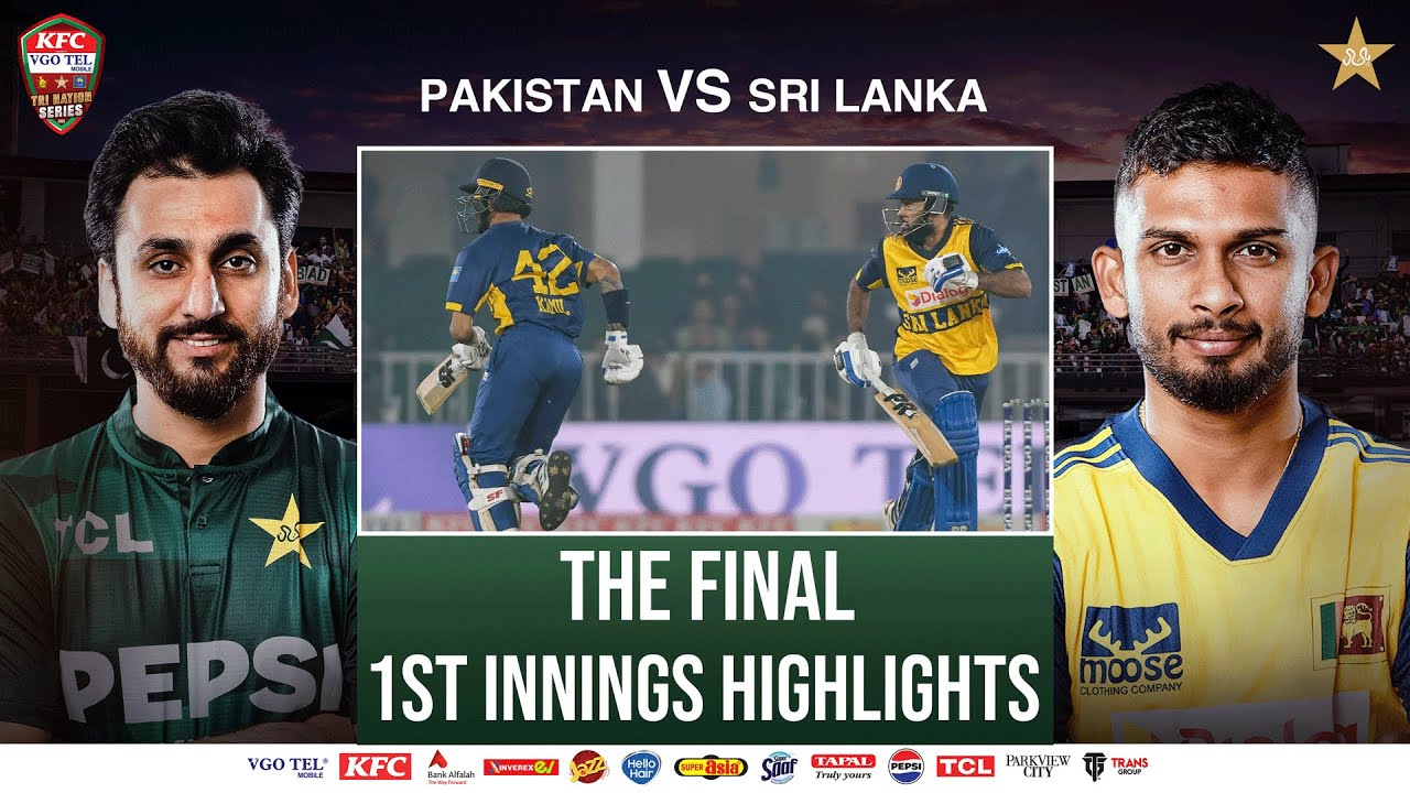 1st Innings Highlights | Pakistan vs Sri Lanka | The Final | Tri Nation Series | PCB | M2T1U