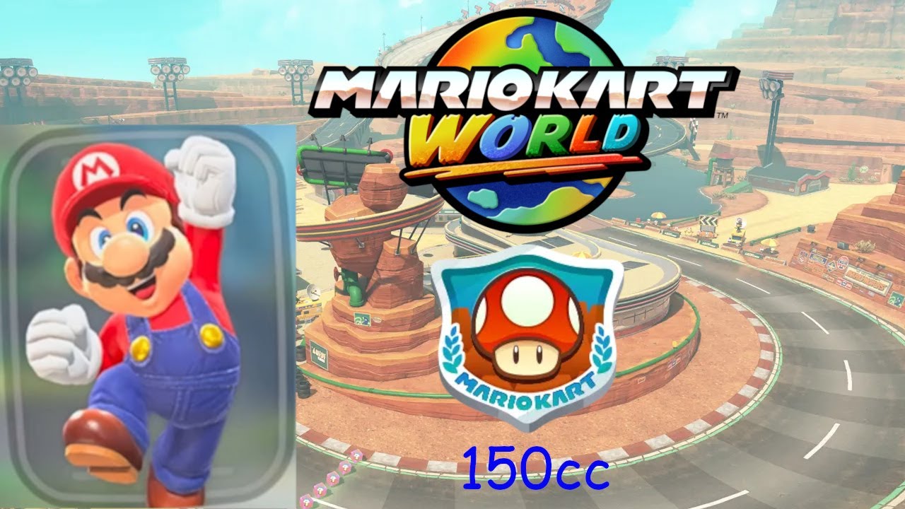 MARIO KART WORLD | COPA CHAMPIÑON CON MARIO (150cc) 🍄🏆 | CarGamer5