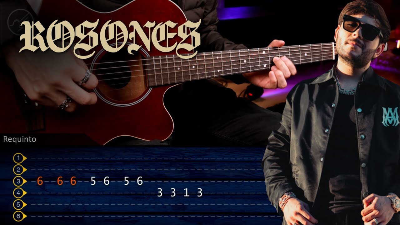 Rosones - Tito Double P - ACORDES + REQUINTO Tutorial Guitarra | SUPER FACIL Christianvib