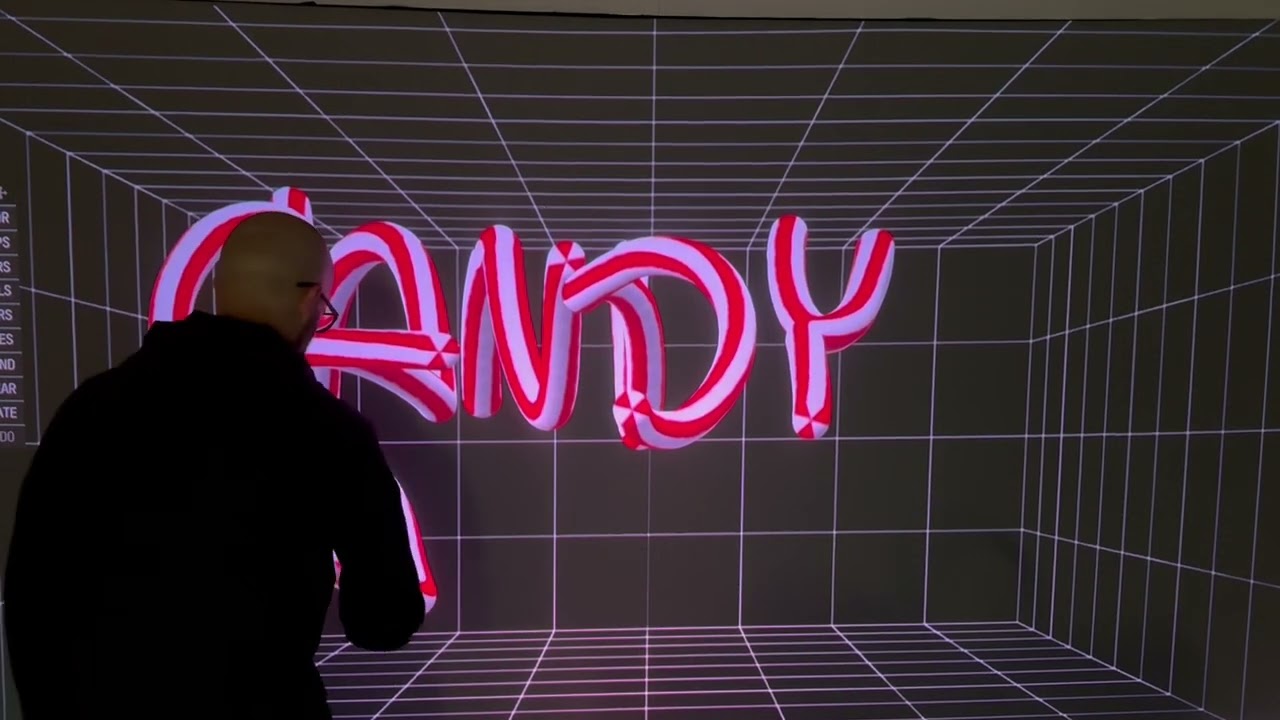 Draw Candy Canes with Our Digital Graffiti Wall &ndash; Perfect for Holiday Parties & Brand Activations!