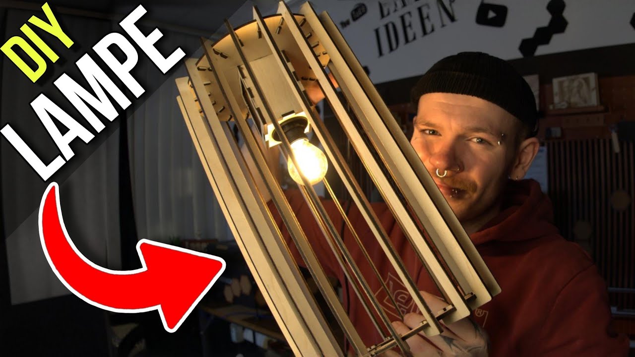🔥 DIY Holz-Hängelampe mit dem Laser bauen | mit kostenlosen Vorlagen! 💡 - Atomstack x30 Pro