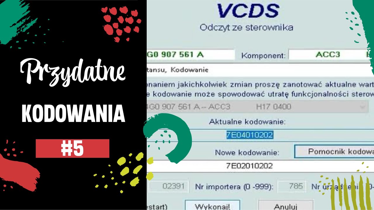 Audi A6/A7 C7 - Przydatne kodowania #5/Useful encodings #5