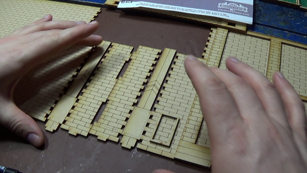 Terrain: Get it Built Harmonic Theatre by Knights of Dice Laser Cut MDF part 1