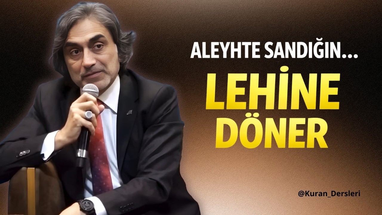 Aleyhte Sandıǧın...Lehine Döner. @ProfHalisAydemir