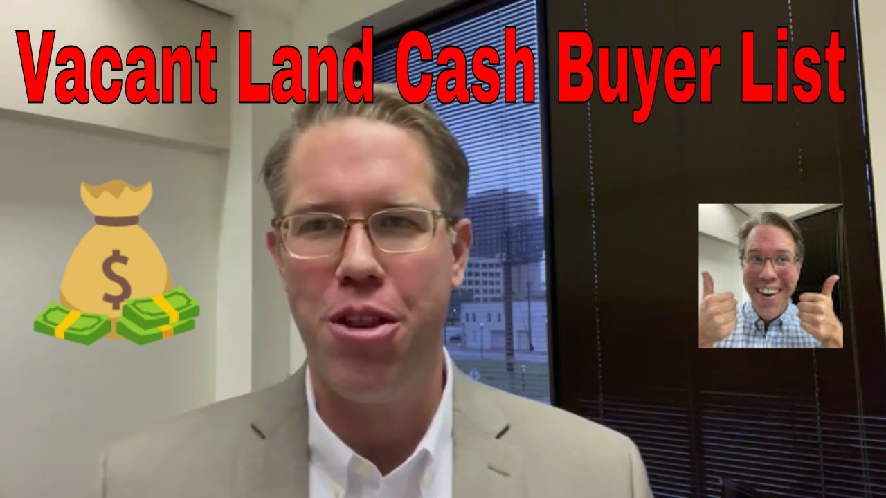 My Cash Buyer List for Wholesaling Vacant lots & land simple way to find buyers when selling land