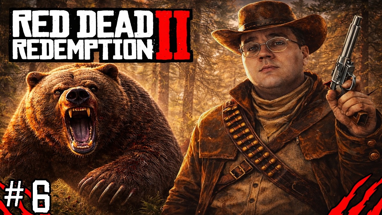 Hunting a 1,000-Pound Bear & Nearly Getting Mauled! | Red Dead Redemption 2 #6