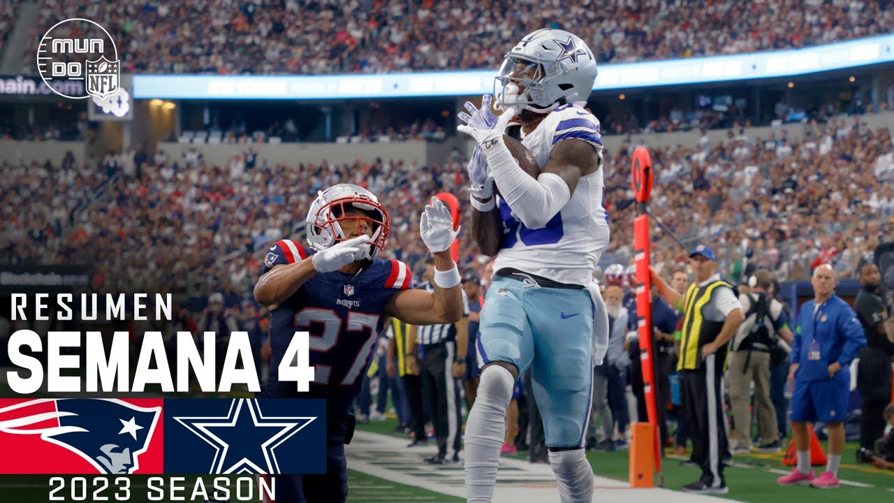 New England Patriots vs. Dallas Cowboys | Semana 4 NFL 2023 | NFL Highlights Resumen en español