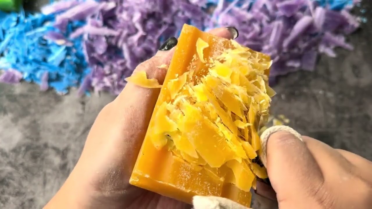 Who Can Resist These Colorful Soaps? #SoapCarving #SoapCutting #ASMR #Satisfying #OddlySatisfying