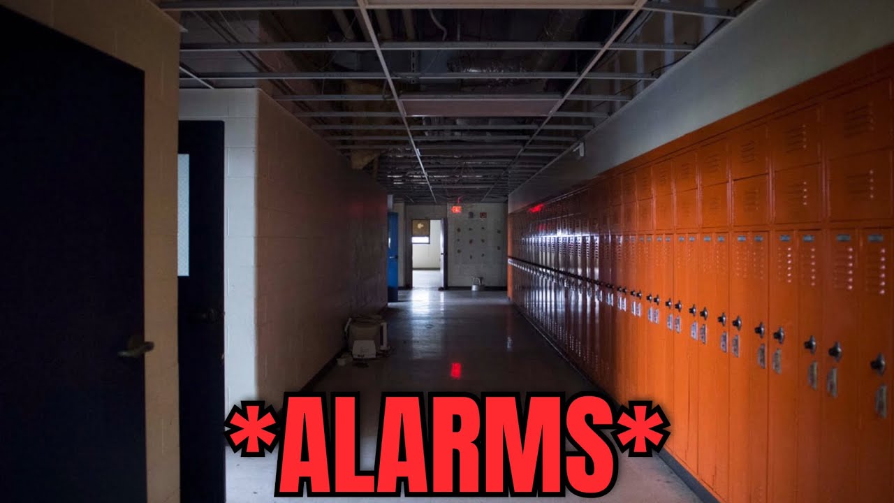 EXPLORING ABANDONED New Harmony High School ALARMS GO OFF