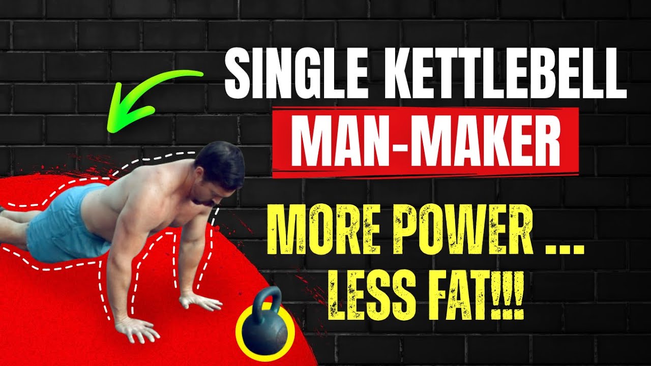 The ULTIMATE Muscle-Building Workout: Single Kettlebell Man Maker | Coach MANdler