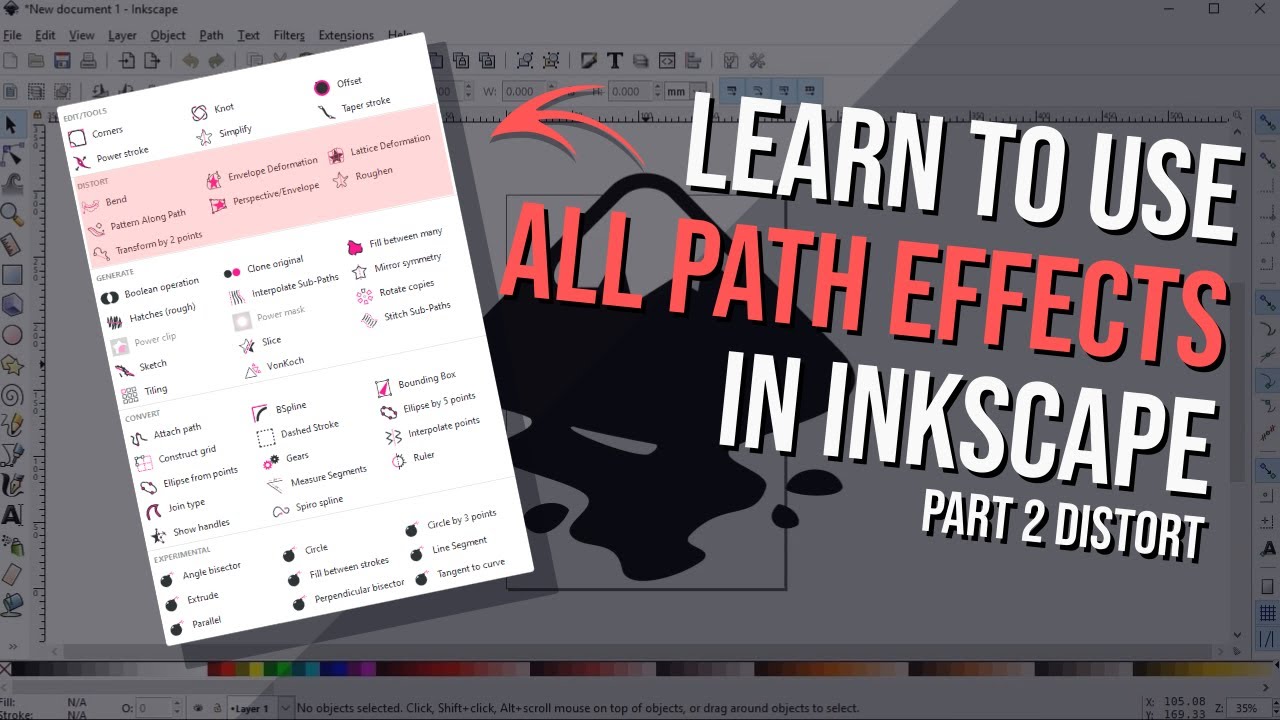 Learn All Path Effects in Inkscape - Part 2 'Distort' Effects