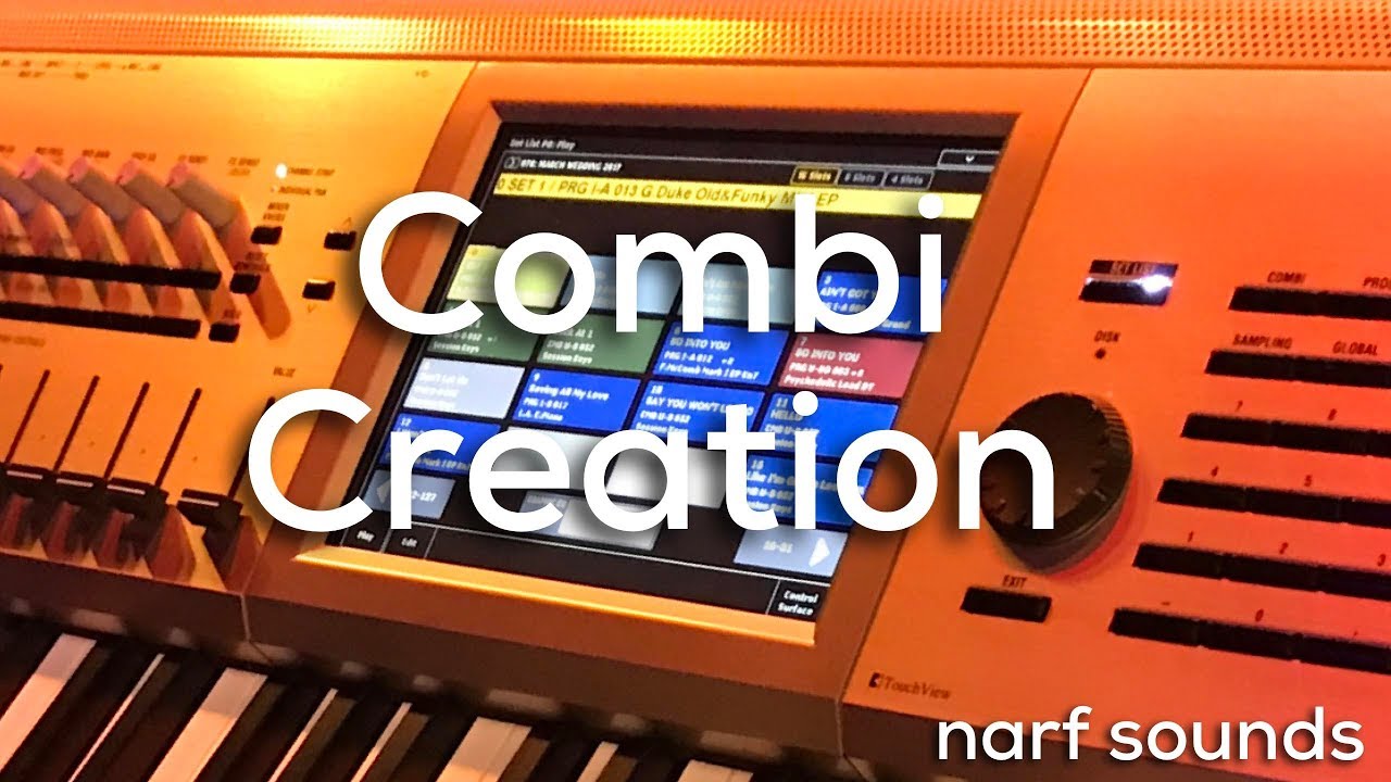 Korg Kronos Tutorial: Combi Creation Layers, Split and Velocity Split