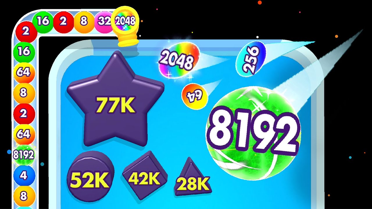 Bounce Merge 2048 - Unlock 8192 Ball (Score: 7030702) Part 02