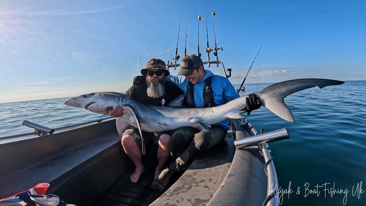 Offshore Shark Fishing from a Small Boat | Extreme Fishing | Boat Fishing UK