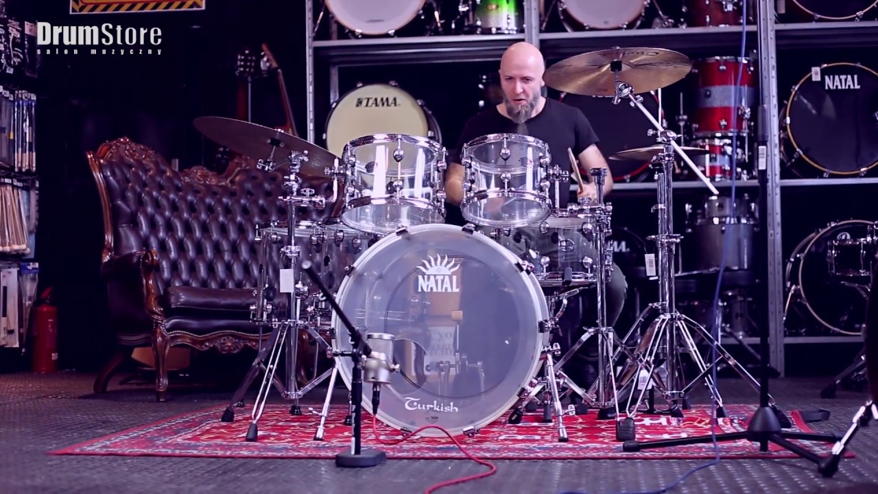 Natal Arcadia Acrylic drums + Turkish Cymbals - Konrad Ciesielski