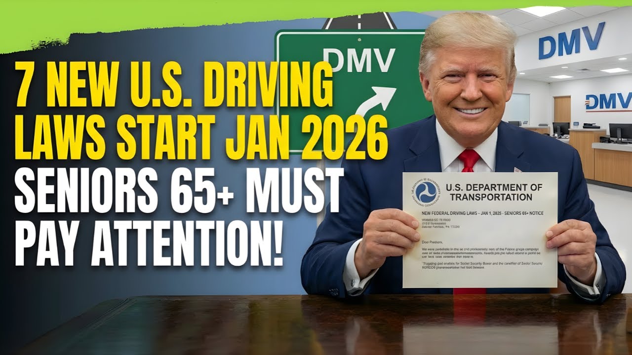7 New U.S. Driving Laws Start Jan 2026 &mdash; Seniors 65+ Must Pay Attention