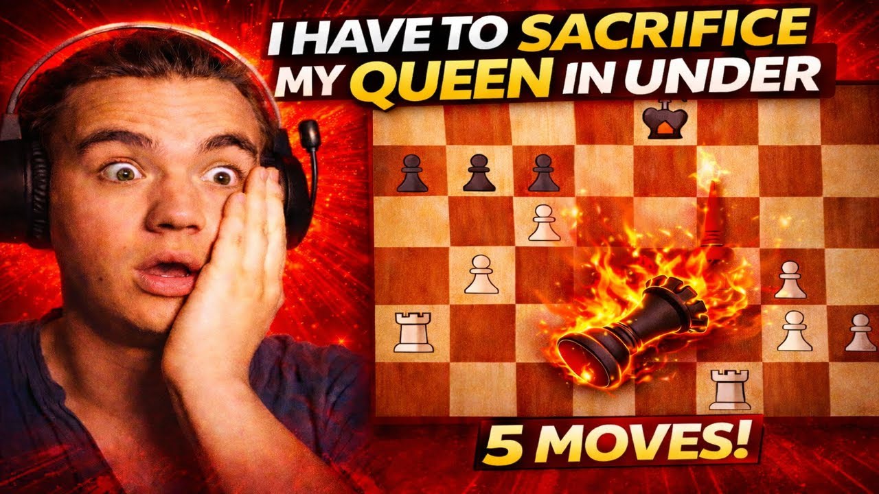I HAVE TO SACRIFICE MY QUEEN IN UNDER 5 MOVES