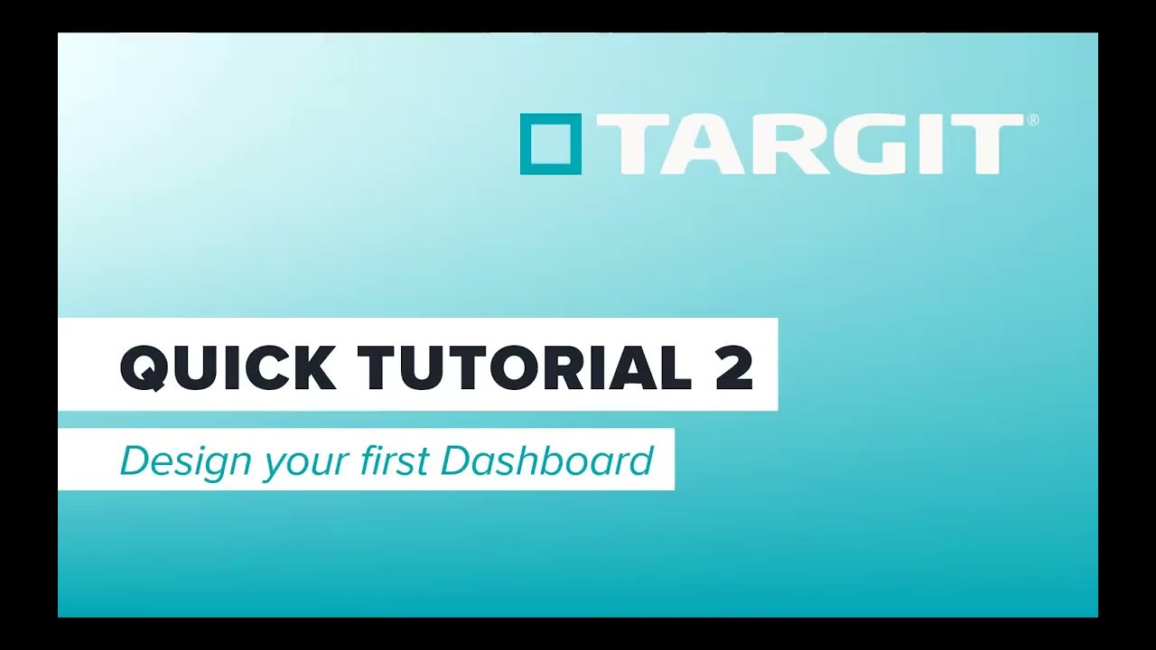 TARGIT Quick Tutorial 2 - Design you first dashboard