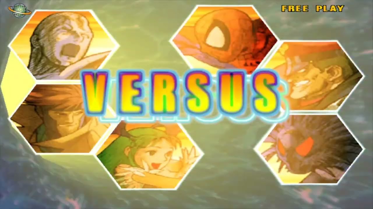 Some free plays at Marvel Vs Capcom 2 #marvelvscapcomfightingcollection