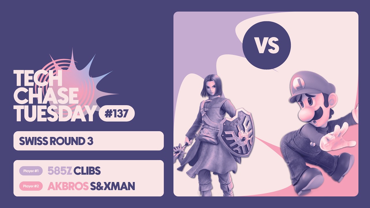 585Z | Clibs (Hero) vs Akbros | S&Xman (Luigi/Daisy) | Swiss Round 3 | Tech Chase Tuesday 137