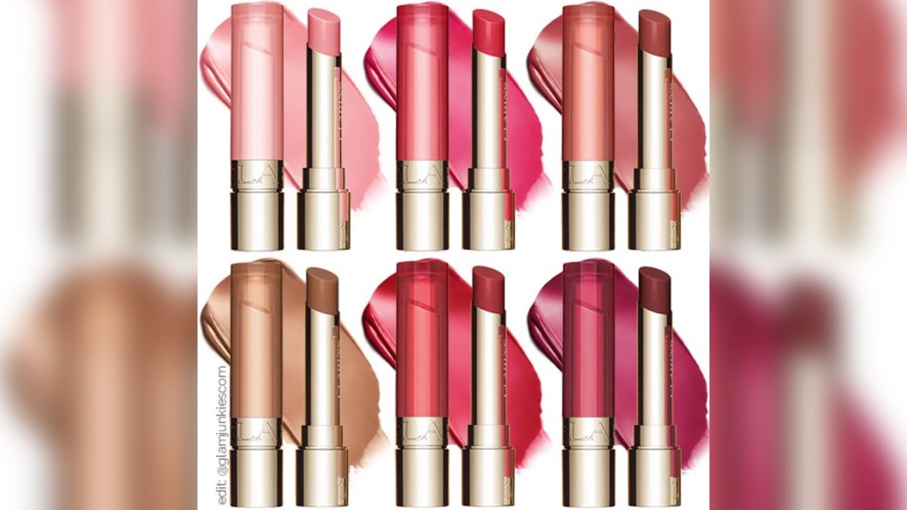 New Clarins Lip Oil Balm / try on 3 shades/ first  impression