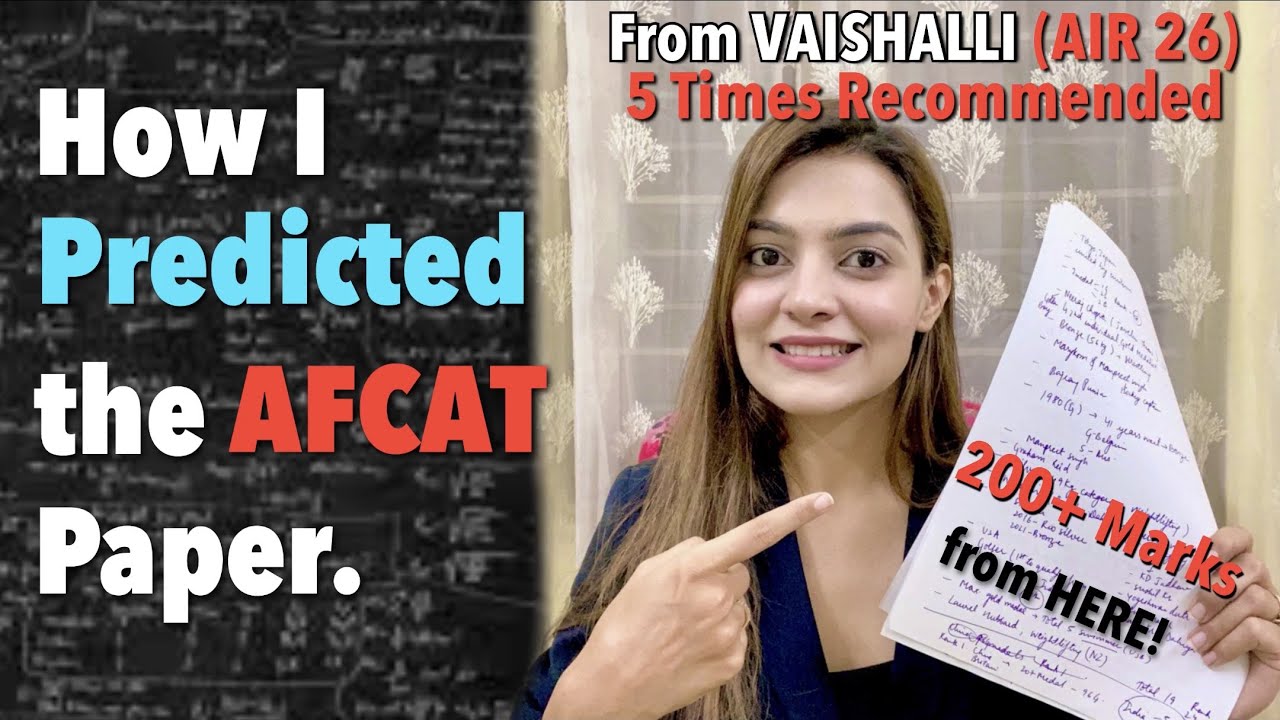 AFCAT 2 2022 Strategy | AFCAT Syllabus Change | AFCAT Book List & Important Topics By Vaishalli