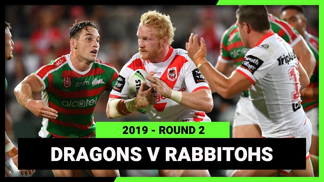 NRL 2019 | St George Illawarra Dragons v South Sydney Rabbitohs | Full Match Replay | Round 2