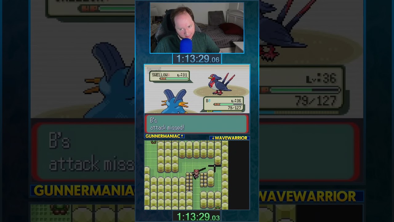 POKEMON SAPPHIRE WORLD RECORD SPEEDRUN COMMENTARY AND COMPARISON! - Part  73 #pokemon #speedrun