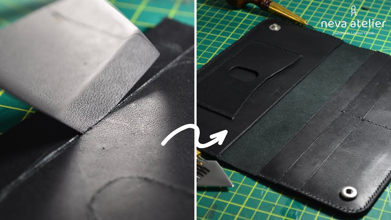 Making a Handmade Leather Long Wallet