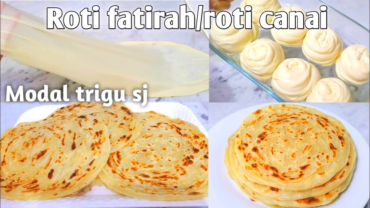 ROTI ARAB|| FATIRAH/ROTI CANAI/ROTI PARATTA TANPA TELUR TANPA SUSU