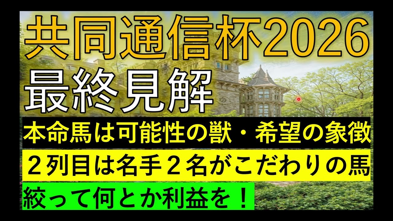 共同通信杯2026　最終見解