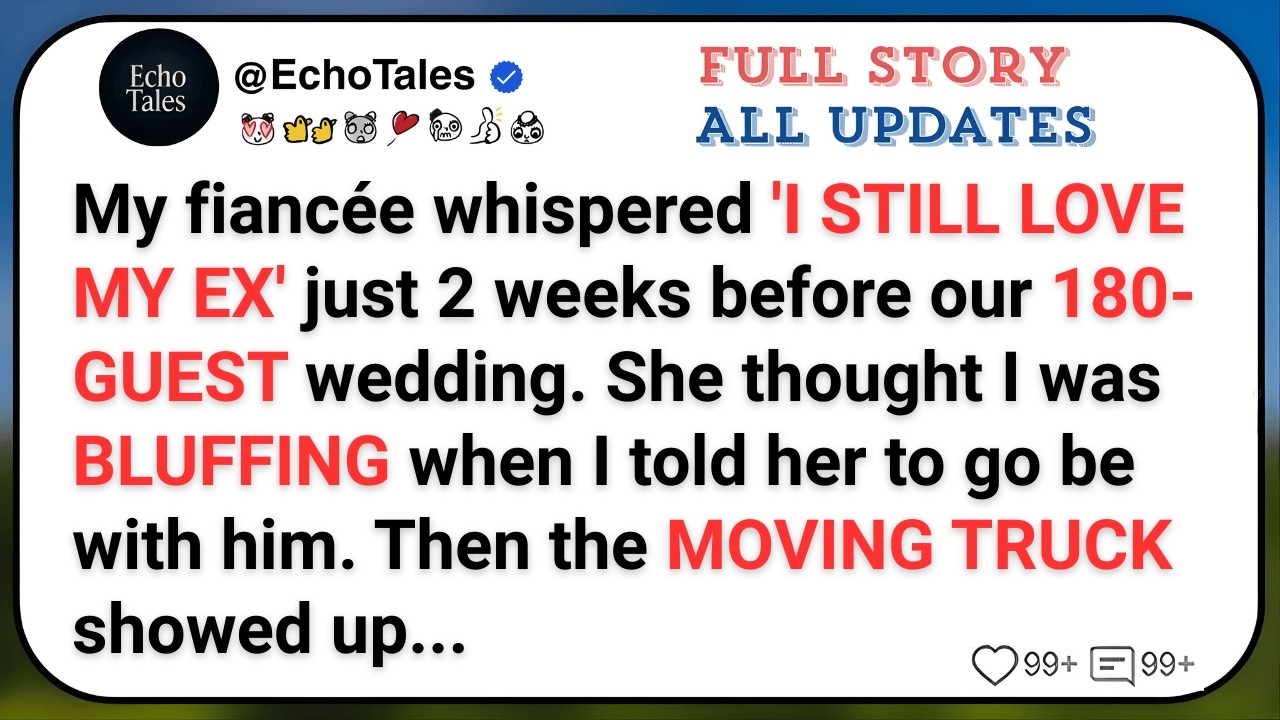 My fiancée whispered 'I STILL LOVE MY EX' just 2 weeks before our 180-GUEST wedding. She thought...