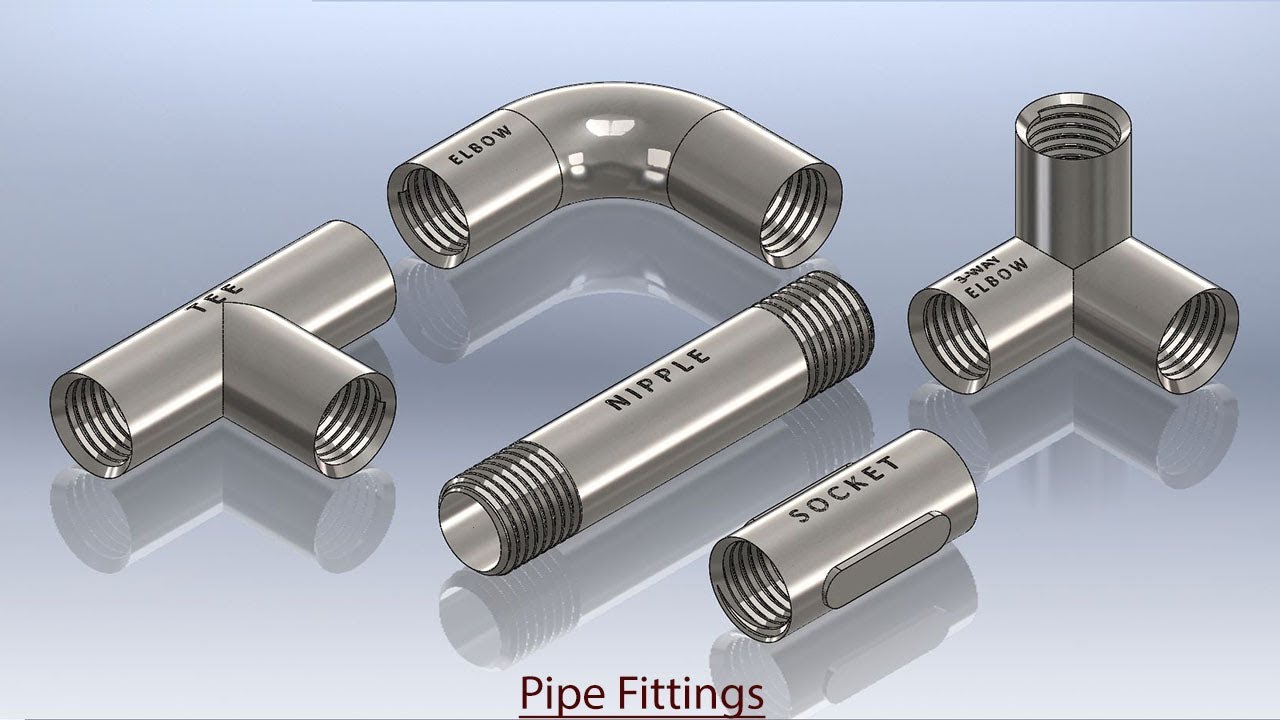 Pipe Fittings || Autodesk Inventor Tutorial
