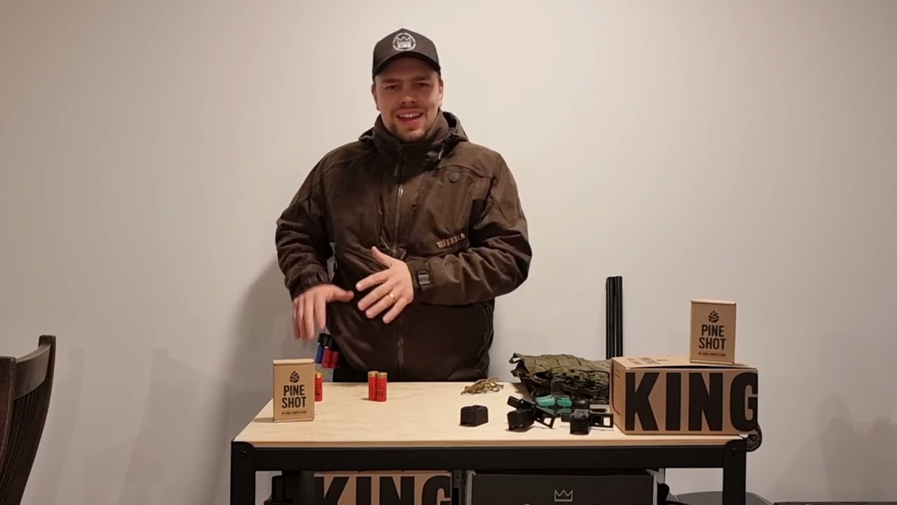 Introduce and explain the Pineshot ammo holder / shell carrier by King Competition