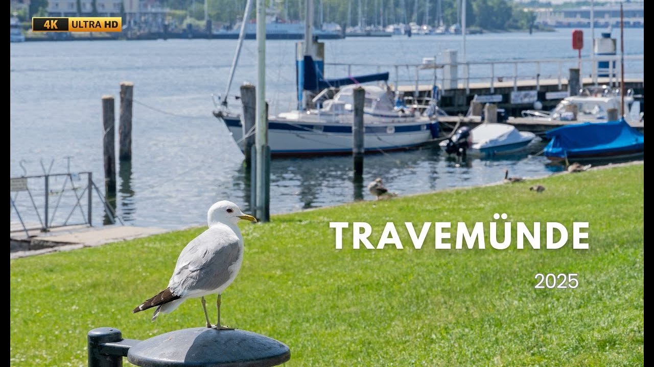 TRAVEMÜNDE 2025 / Ostsee / Ein Bummel am Hafen entlang / 4K