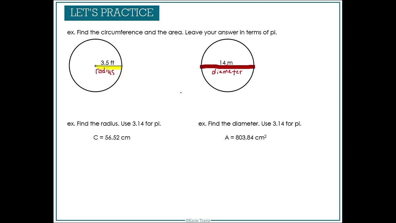 Circumference & Area Notes Video