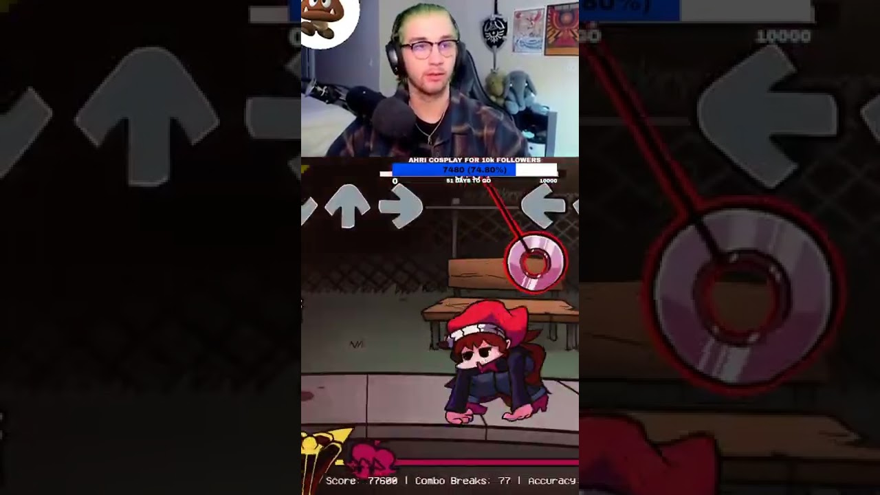 PRO FNF STREAMER GETS COCKY SECONDS BEFORE THE END... #shorts