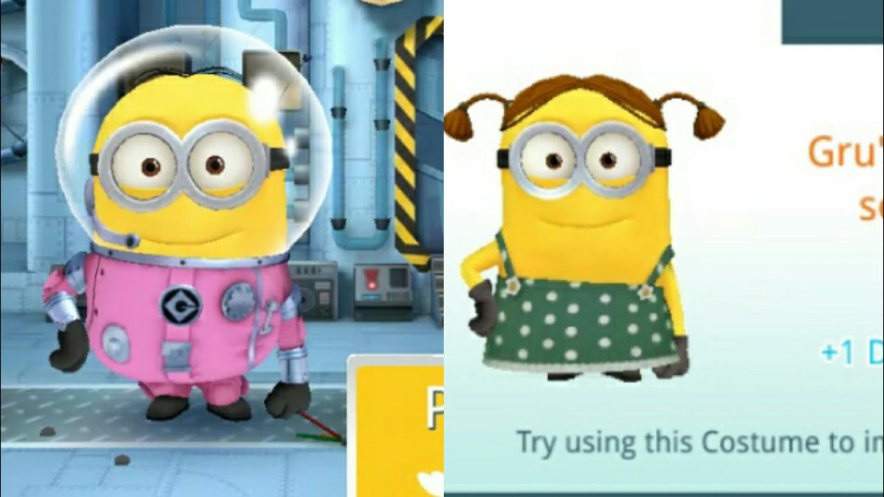 Minion Rush Astronaut vs Girl Minion Animation Gameplay Android Walkthrough HD