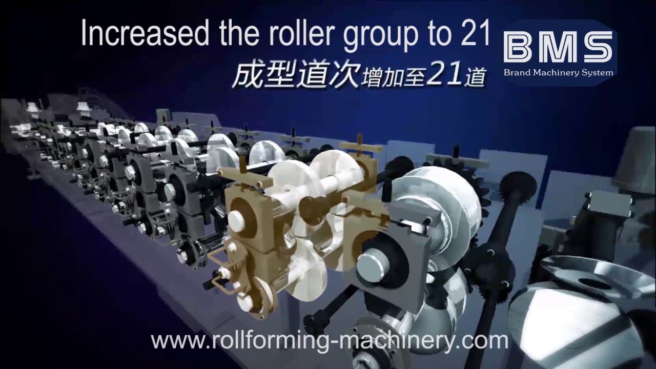 CZ purlin machine working process animation