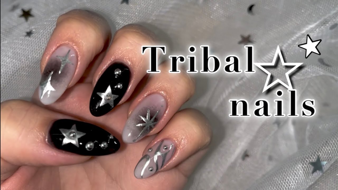[셀프네일] 트라이벌네일Tribalnails / 별네일 Starnails