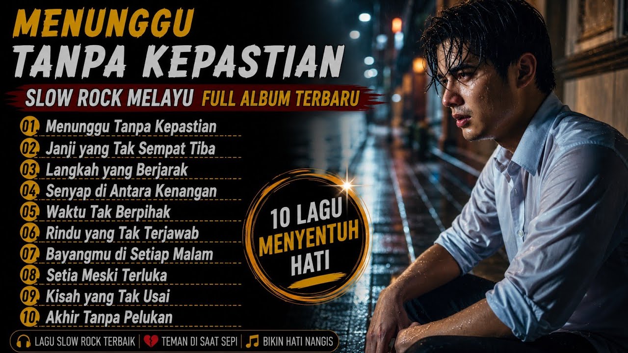 Menunggu Tanpa Kepastian – Slow Rock Melayu Full Album Terbaru | Lagu Sedih Melayu