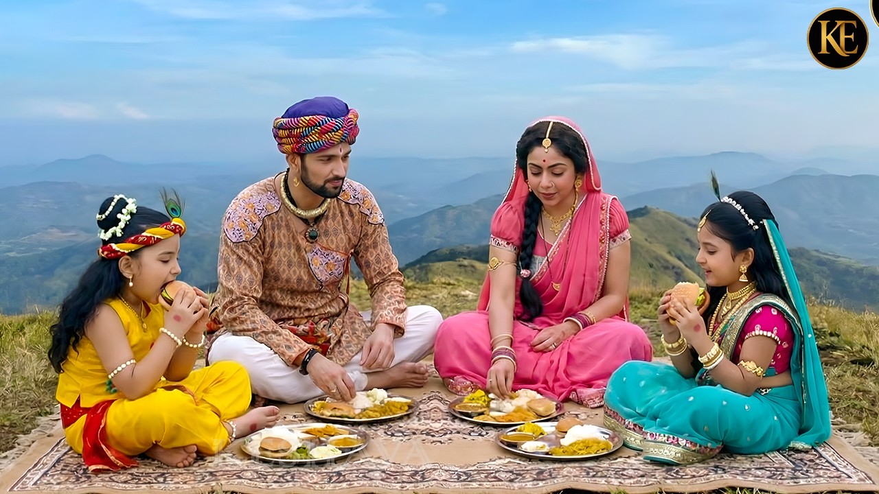 पहाड़ों की वादियों में कान्हा-राधा संग परिवार का खास पल!