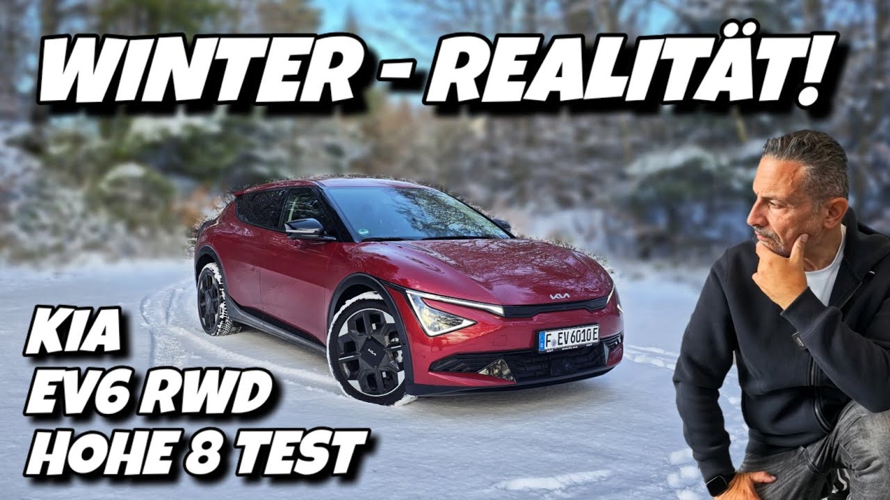 Reale Winter-Reichweite KIA EV6 RWD Elektroauto bei K&auml;lte im Check. #ev 