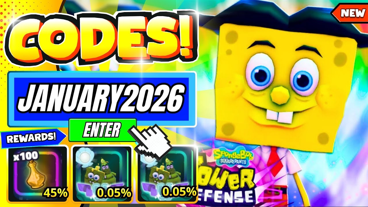 *NEW CODES!!* ALL WORKING CODES IN SPONGEBOB TOWER DEFENSE CODES 🍍 *JANUARY 2026* | ROBLOX