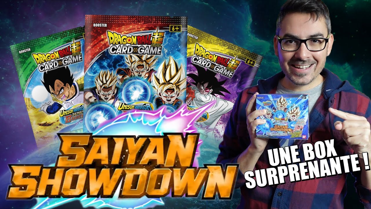 UNBOXING EN AVANT PREMIERE ! DRAGON BALL SUPER CARD GAME SAIYAN SHOWDOWN (DBSCG BT15 FR)
