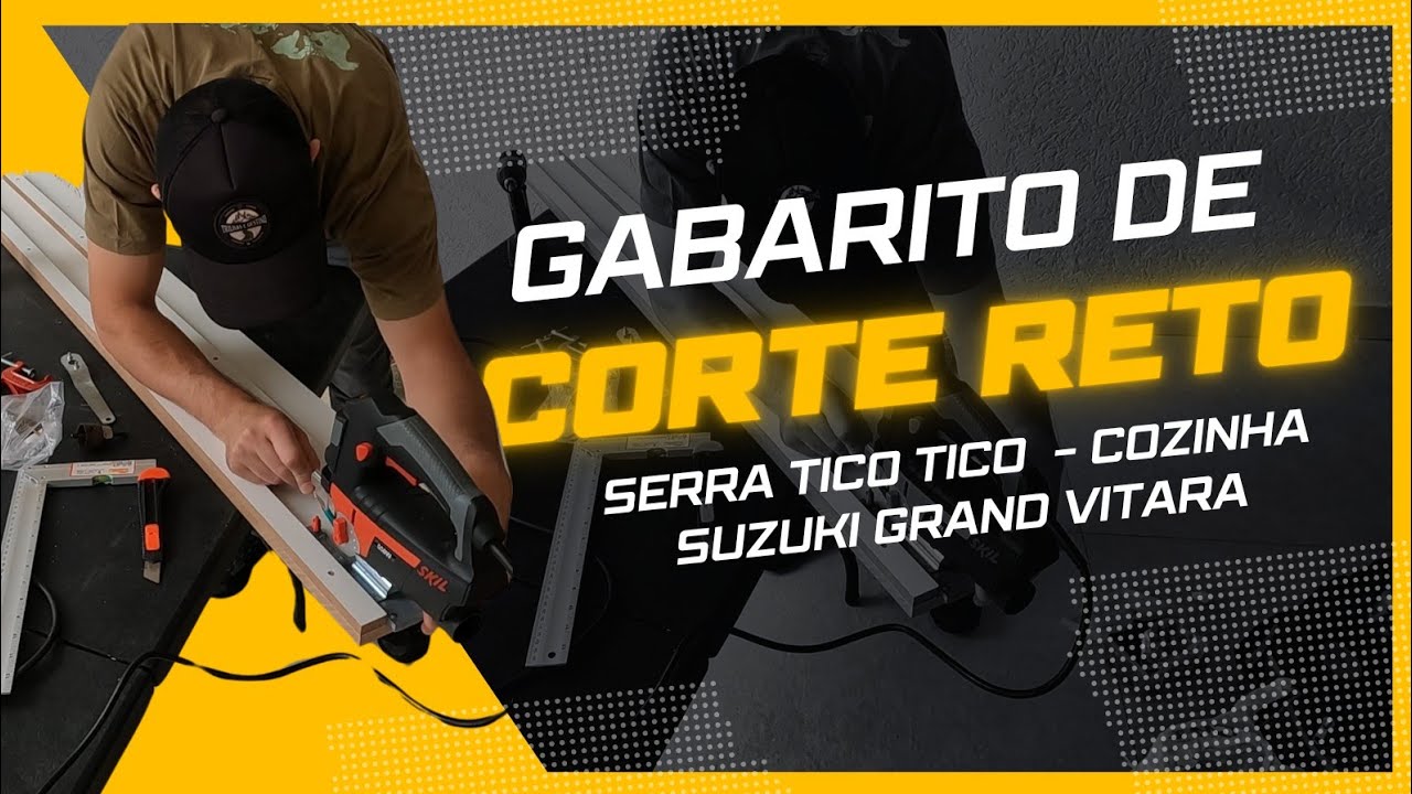 Gabarito de corte reto para serra Tico Tico - Mini motorhome - Cozinha Grand Vitara