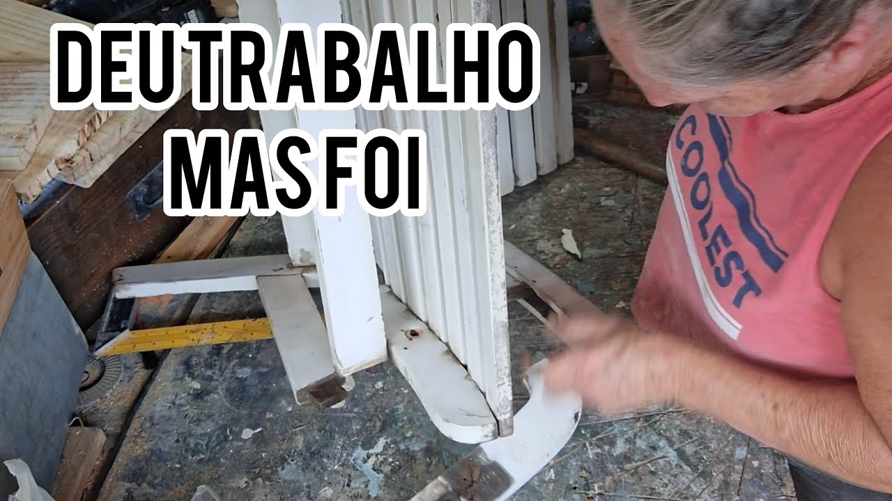 DIA DE REFORMAR CADEIRA ACHADA NA RUA