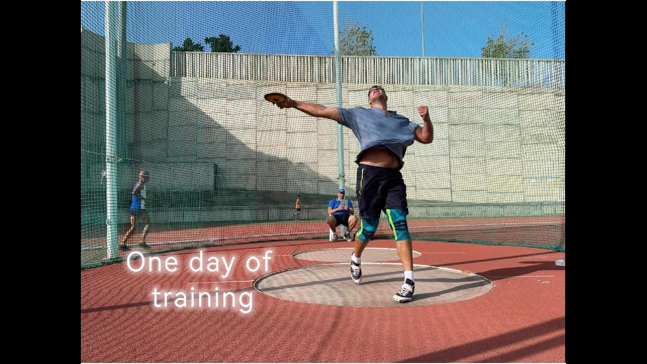 One day of training (discus throw) Kristjan Čeh